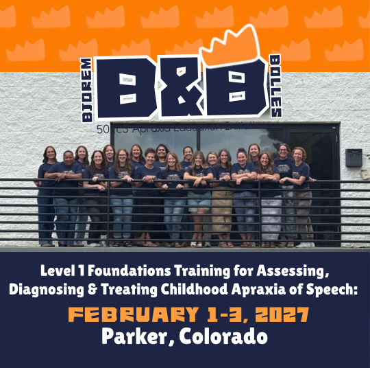 Foundations of Diagnosing and Treating Childhood Apraxia of Speech - 3 Day Course